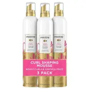 Pantene Curl Mousse For Curly Hair, Tames Frizz for Soft Touchable Curls, 6.6 Oz