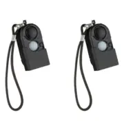 2 Pcs Camping Travel Portable PIR Infrared Motion Sensor Detector Alarm8413