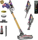 550W Cordless Vacuum Cleaner 45KPA Suction LED Lights 70 Min Runtime HEPA Filter
