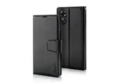 ZUSLAB Case for OPPO A17 Hanman Leather Wallet Card Holder Cover - Black