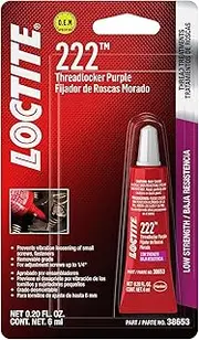 LOCTITE 222 Threadlocker for Automotive: Low-Strength, Anaerobic, One-Component Requires no Mixing, Non-Corrosive, Locks and Seals | Purple, 6 ml Tube