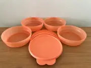 TUPPERWARE MICROWAVE CEREAL BOWLS/CONTAINERS SET**NEW IN ORIGINAL PACKAGE**