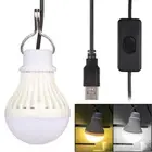 new Portable 5W LED USB Switch Non-dimmableCamp Light Lamp Emergency Globe Bulb