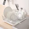日式簡約不鏽鋼碗盤架 瀝水架 碗盤架 瀝水籃 置物架 碗碟收納架 (4折)