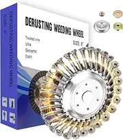 [Ketilrub] Weed Brush Cutter, 8 inch Professional Wild herb Brush for Stihl Brush Cutter, for Brush Cutters with 25.4 mm bore, Wire Brush Cutter for Effective Moss Removal.
