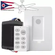 Nexete Universal Ceiling Fan & Light Remote Control Kit 3 Fan Speed & Timing