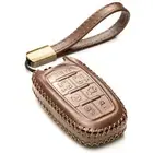 Vitodeco Superior Leather Remote Key Fob Case Compatible for Chrysler Pacifica