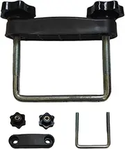 Roof Box Bouteaux U-Bolts - Metal Mounting Fitting with Locking Nuts for Luggage Rack | Detachable Bar Clips with Bracket, Roof Rack Installation Kit for a Ajust