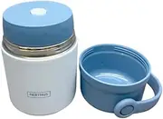NERTHUS FIH 1463 650ml Double Walled Stainless Steel Thermos Flask with Handle Vacuum Seal Non-Slip Base Ideal for Food and Soup