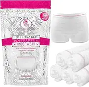 Ninja Mama Disposable Postpartum Underwear (Without Pad) Mesh Panties for Women (5 Count). Labour and Delivery Maternity Surgical and C Section Hospital Bag - One Size