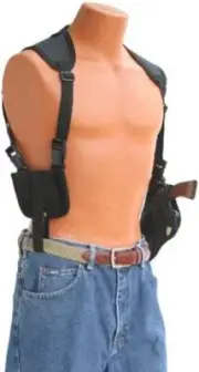 Smith & Wesson 686 With 6"Barrel Shoulder holster With Double Speed Loader Pouch
