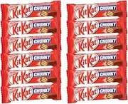 KIT KAT Nestle Chunky Milk Chocolate, Pack of 12, 480 g