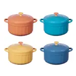 北歐風撞色泡麵碗 不鏽鋼碗 泡麵碗 環保碗 琺瑯鍋 防燙 大容量 食品級－4色