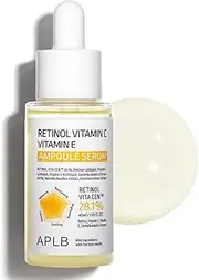 APLB Retinol Vitamin C Vitamin E Ampoule Serum | RETINOL VITA CEN™ 28.1% 1.35 FL.OZ/Korean Skincare, Long lasting moisturizing, Revitalize for gentle and improve skin texture
