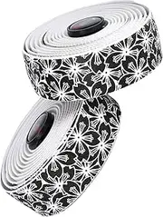 Bike Bar Tape - Road Bike Handlebar Tape,Padded Wrap with Cherry Pattern 2 Rolls Accessories for Rowing Gravel Cycling Hockey