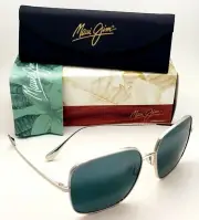 New MAUI JIM Sunglasses TRITON MJ 546N-17 Silver Frames w/ Grey Polarized Lenses