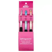 Susan Bates Silvalume Soft Handle Ergonomic Crochet Hook L-11 M-13 N-15 12695