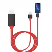iphone to HDMI cable HDTV TV Digital AV Adapter 2M USB HDMI-compatible 1080