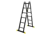 Horusdy 3.7M Aluminium Folding Ladder Step Extension Multi Purpose Platform