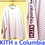 BLACK全新KITH X COLUMBIA哥倫比亞BOX LOGO滿版MONOGRAM機能性薄長T