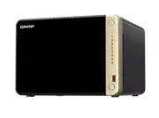 QNAP TS-664-8G 6-Bay desktop NAS, Intel Celeron N5105/N5095 quad-core, 8 GB onboard not expandable, 6 x 3.5'/2.5' SATA 6Gb/s drive bays TS-664-8G