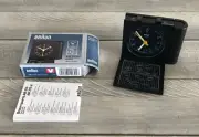 Vintage Braun World Travel Analog Alarm Clock~AB313sl Quartz Germany~NOS
