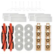 Compatible for M30Pro C107 Vacuum Replacement Parts Roller Side Brush Filter Mop Cloth Dust Bag Accessories