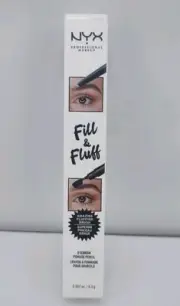 NYX PROFESSIONAL MAKEUP Fill Fluff Eyebrow Pomade Dual-End Brush & Pencil Clear