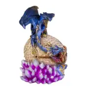Premium Quality and Highly Detailed Polyresin Dragons on Egg with Crystal