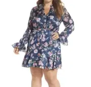 Cooper St. Rita Floral Long Sleeve Plus Size Dress Size 16 NWT