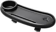 3 in 1 Stroller Cup Holder, Removable Baby Snack Tray, Universal Baby Dinner Table, Tray with Adjustable Buckle and Hooks, Non-Slip Grip Clip for Stroller Bar (Black)