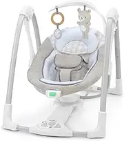 Ingenuity ConvertMe Swing-2-Seat, 5 Swing Modes, Vibrations, Music, USB PowerAdapt Cord, Toy Bar - Wynn