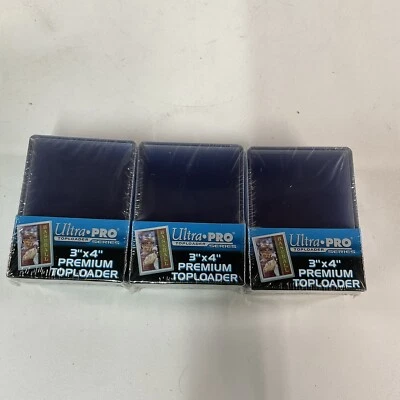 75 (3 Packs of 25) Ultra PRO 3" x 4" Premium Toploaders (up to 35pt)