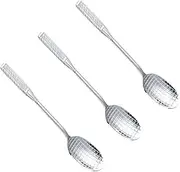 Cabilock Unique Tennis Racket Ice Spoons 3pcs Set 304 Stainless Steel Perfect for Tea Desserts