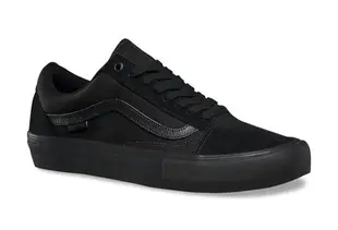 CHIEF’ VANS 美版 Old Skool Pro 全黑色 麂皮 專業滑板鞋 舒適鞋墊 sz4.5~12 男女