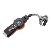 7-in-1 Survival Whistle Multi-Tool | Compass, Thermometer,