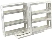 Generic Spice Rack Organizer Condiment Organizer Stand 4 Tier Pull Out Spice Rack Rotatable Seasoning Holder for Candy Living Room