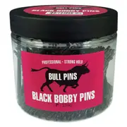 Bull Pins- Black Bobby Pins Strong Hold 2" 250g Tub