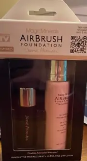 Jerome Alexander Magic Minerals AirBrush Foundation Warm Med Shade Brush
