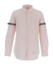 Thom Browne Long-Sleeved Buttoned Shirt 0 light pink