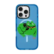 iPhone 16 Pro Impact Case MagSafe Compatible Business Frog by Kristina Micotti
