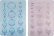 3-Row Paper Quilling Tool 2PCS Concave-Convex Spherical Styler 3D Domes Half Ba