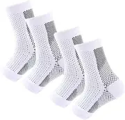 SootheSocks, Night Socks for Plantar Fasciitis, Compression Foot Sleeves, Ankle Compression Socks with Arch Support for Foot and Heel Pain Relief (2PCS)