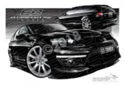 HSV Wagon E3 TOURER WAGON PHANTOM BLACK A1 STRETCHED CANVAS (V345)