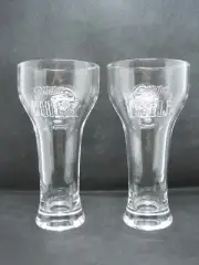 2 Vintage Miller Chill Aztec Thunderbird Pilsner Glasses Never Used