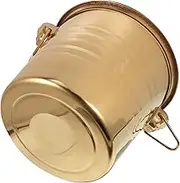 ULTECHNOVO Portable Stainless Steel Ice Bucket with Double Handles Wine and Beer Chilling Container Ice Holder for Parties Bars and Hotels Stylish Tiger Pattern Design