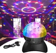 Disco Ball Light, LED Party Lights with Bluetooth Speaker RGB Stage Black