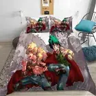 Two Handsome Men Were Scared 3D Quilt Duvet Doona Cover Set Pillow case Print