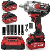 Cordless Impact Wrench 960Ft-lbs - 1300N·m High Torque Impact Wrench - 21V 26...