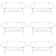 Spec101 Wire Chafing Rack 24x12in 6pk Buffet Wire Racks Foldable Wire Chafers